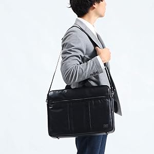 【新品同様】【ポーター PORTER／ALOOF】 2WAY BRIEFCASE ALOOF（PORTER） ポーター アルーフ 2WAYブリーフケース 023